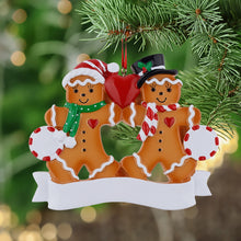 Load image into Gallery viewer, Personalized Family Gift Christmas Ornament Gingerbread Family 2