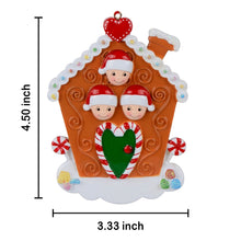 Load image into Gallery viewer, Christmas Decoration Ornament Gingerbread House Family 3