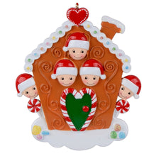 Load image into Gallery viewer, Personalized Ornament Gift Christmas Decoration Gift Gingerbread House Family 5