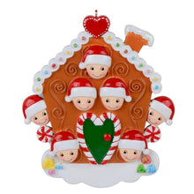 Load image into Gallery viewer, Personalized Ornament Gift Christmas Ornament Gingerbread House Family 7