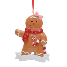 Load image into Gallery viewer, Personalized Christmas Gift Ornament Ginger Bread Ornament Girl/Boy