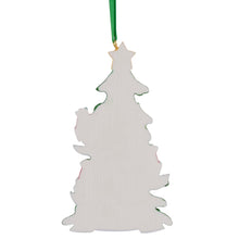 Load image into Gallery viewer, Personalized Gift Christmas Ornament Penguin Green Tree Family 3