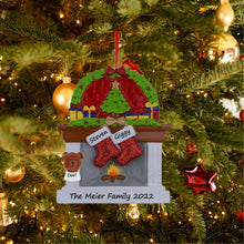Load image into Gallery viewer, Personalized Family 2 Christmas Gift Fireplace stockings