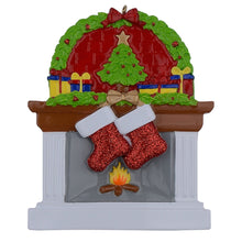 Load image into Gallery viewer, Personalized Family 2 Christmas Gift Fireplace stockings