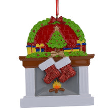Load image into Gallery viewer, Personalized Family 2 Christmas Gift Fireplace stockings