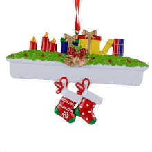 Load image into Gallery viewer, Personalized Christmas Ornament Mantel stockings Family 2
