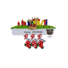 Load image into Gallery viewer, Personalized Christmas Ornament Mantel stockings Family 3