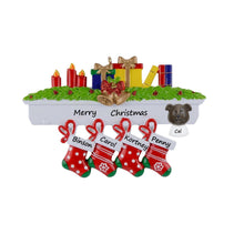 Load image into Gallery viewer, Personalized Christmas Ornament Mantel stockings Family 4
