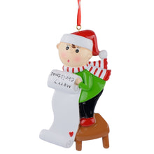 Load image into Gallery viewer, Personalized Ornament Christmas Scroll