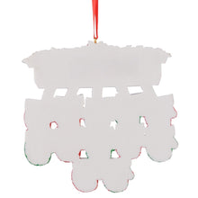 Load image into Gallery viewer, Personalized Christmas Ornament Mantel Gloves Family 12