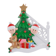 Load image into Gallery viewer, Personalized Ornament Christmas Morning Family 2