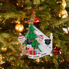 Load image into Gallery viewer, Personalized Ornament Christmas Morning Family 2