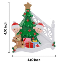 Load image into Gallery viewer, Personalized Ornament Christmas Morning Family 2