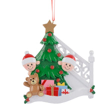 Load image into Gallery viewer, Personalized Ornament Christmas Morning Family 2