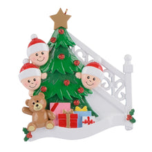 Load image into Gallery viewer, Personalized Ornament Christmas Morning Family 3