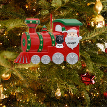 Load image into Gallery viewer, Personalized Christmas Gift Decoration Ornament Santa Train