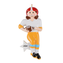 Load image into Gallery viewer, Personalized Christmas Sport Ornament Football Girl/Boy