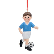 Load image into Gallery viewer, Personalized Christmas Sport Ornament Soccer Boy/Girl