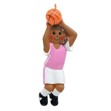 Load image into Gallery viewer, Personalized Christmas Sport Ornament Basketball Girl Ethnic
