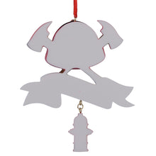 Load image into Gallery viewer, Personalized Christmas Gift Occupation Ornament Firefighter