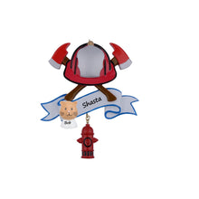 Load image into Gallery viewer, Personalized Christmas Gift Occupation Ornament Firefighter