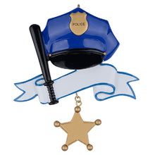 Load image into Gallery viewer, Personalized Occupation Christmas Ornaments Policeman Ornament