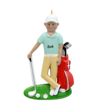 Load image into Gallery viewer, Personalized Christmas Sport Ornament Golf Boy Ethnic