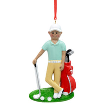 Load image into Gallery viewer, Personalized Christmas Sport Ornament Golf Boy Ethnic