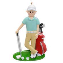 Load image into Gallery viewer, Personalized Christmas Sport Ornament Golf Boy