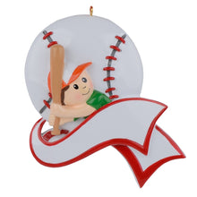 Load image into Gallery viewer, Personalized Christmas Sport Ornament Racing Baseball Boy