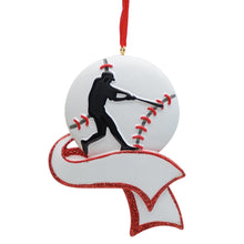 Load image into Gallery viewer, 2024 Christmas Gift for Baseball Player Sport Ornament Personalized Baseball Ornament
