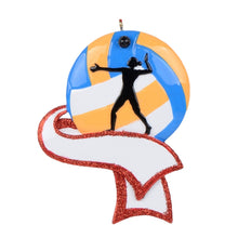 Load image into Gallery viewer, Personalized Christmas Sport Ornament Women's Volleyball