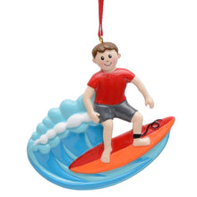 Load image into Gallery viewer, Maxora Personalized Christmas Gift Sport Ornament Surfing Boy