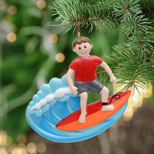 Load image into Gallery viewer, Maxora Personalized Christmas Gift Sport Ornament Surfing Boy