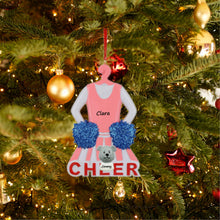 Load image into Gallery viewer, Personalized Christmas Sport Ornament Cheer Girl