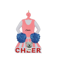 Load image into Gallery viewer, Personalized Christmas Sport Ornament Cheer Girl