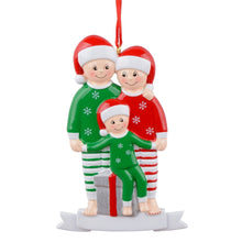 Load image into Gallery viewer, 2024 Christmas Gift Personalized Ornament Pajama Family