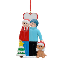 Load image into Gallery viewer, Christmas Ornament Gift Personalized Ornaments Couple With Pet Dog