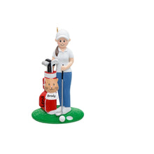 Load image into Gallery viewer, Personalized Christmas Sport Ornament Golf Girl