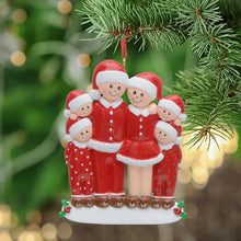 Load image into Gallery viewer, Personalized Ornament Pajama Family 6 Christmas Decoration Ornament