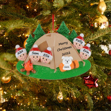 Load image into Gallery viewer, Personalized Christmas Tree Decoration Ornament Christmas Gift Camp Out Family 5