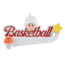 Load image into Gallery viewer, Personalized Christmas Sport Ornament Basketball