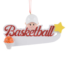 Load image into Gallery viewer, Personalized Christmas Sport Ornament Basketball