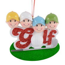 Load image into Gallery viewer, Customized Christmas Gift Sport Ornament Gift Golf Friend of 4