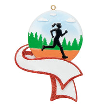 Load image into Gallery viewer, Personalized Christmas Sport Ornament Jogging Girl