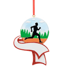 Load image into Gallery viewer, Personalized Christmas Sport Ornament Jogging Boy