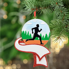 Load image into Gallery viewer, Personalized Christmas Sport Ornament Jogging Boy