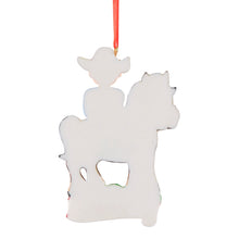 Load image into Gallery viewer, Personalized Christmas Sport Ornament Ridding Boy