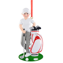 Load image into Gallery viewer, Personalized Christmas Sport Ornament Golf Boy