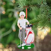 Load image into Gallery viewer, Personalized Christmas Sport Ornament Golf Boy